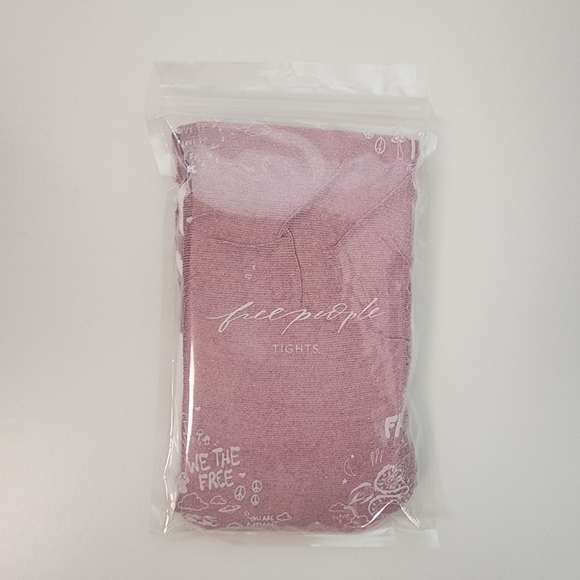 NWT Free People Pink All That Shimmers Tights - Picture 3 of 10